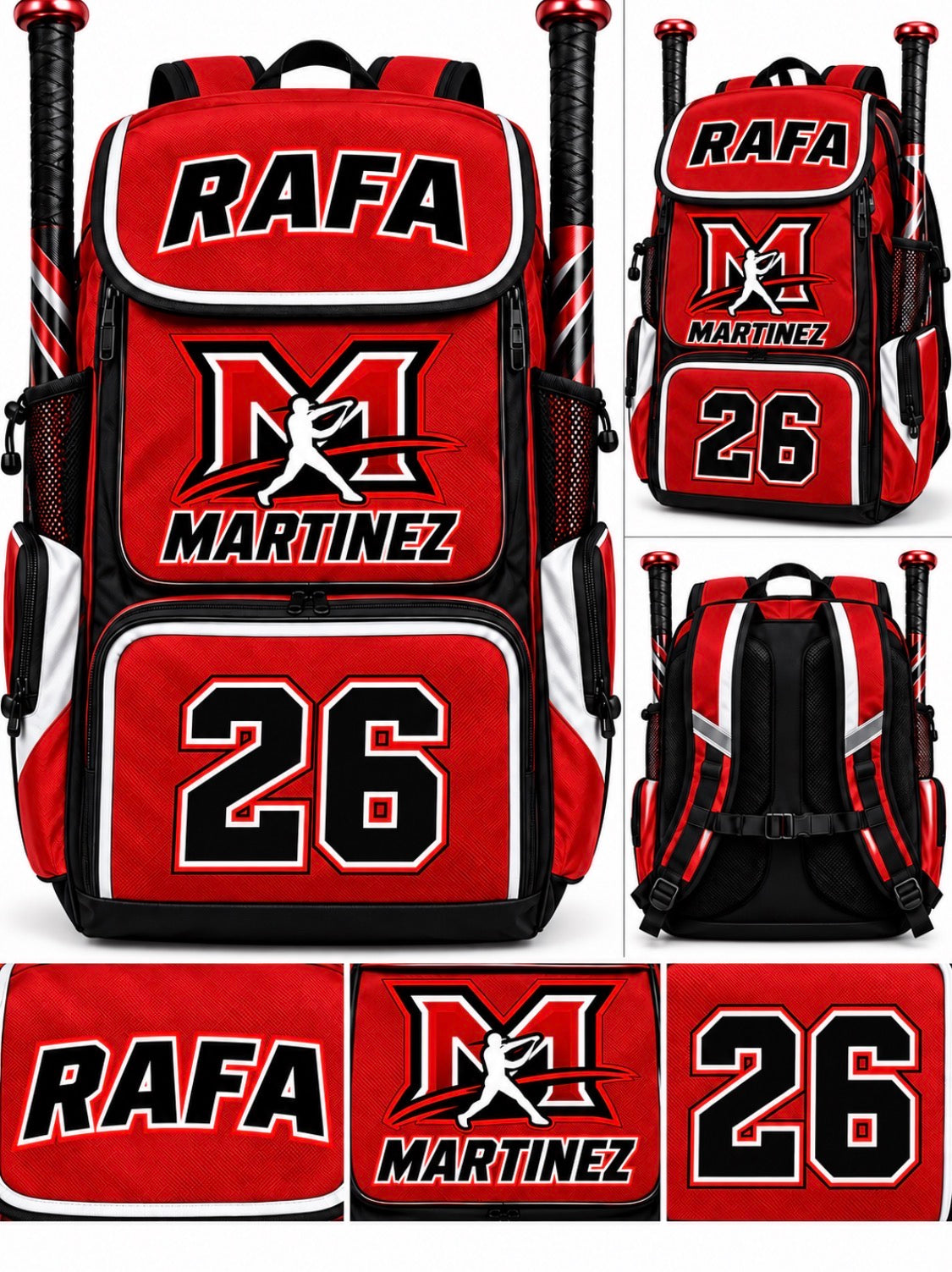 Custom Baseball/Softball backpacks