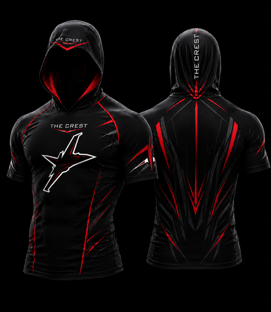 Pilots compression shirt with hood