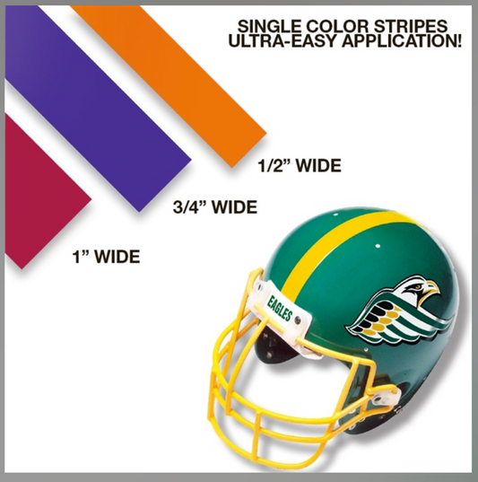 Single Color Stripe Helmet Decal