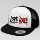 Love crosses out Hate Snapback