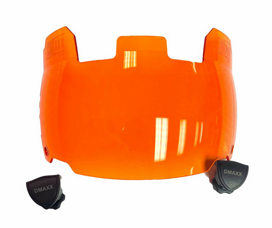 "BUBBLE FACE" - Visor - Bright Orange